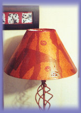 leather-look lampshade